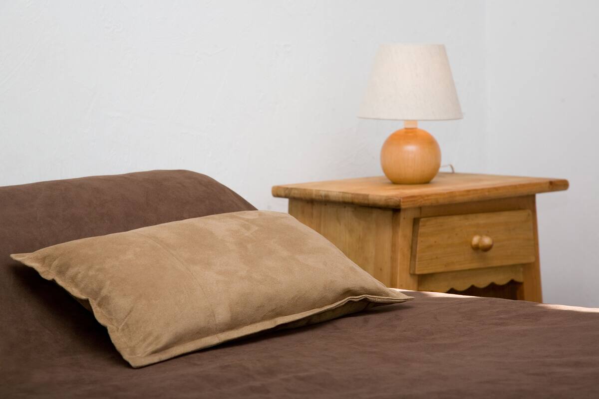 Desk, free WiFi, bed sheets