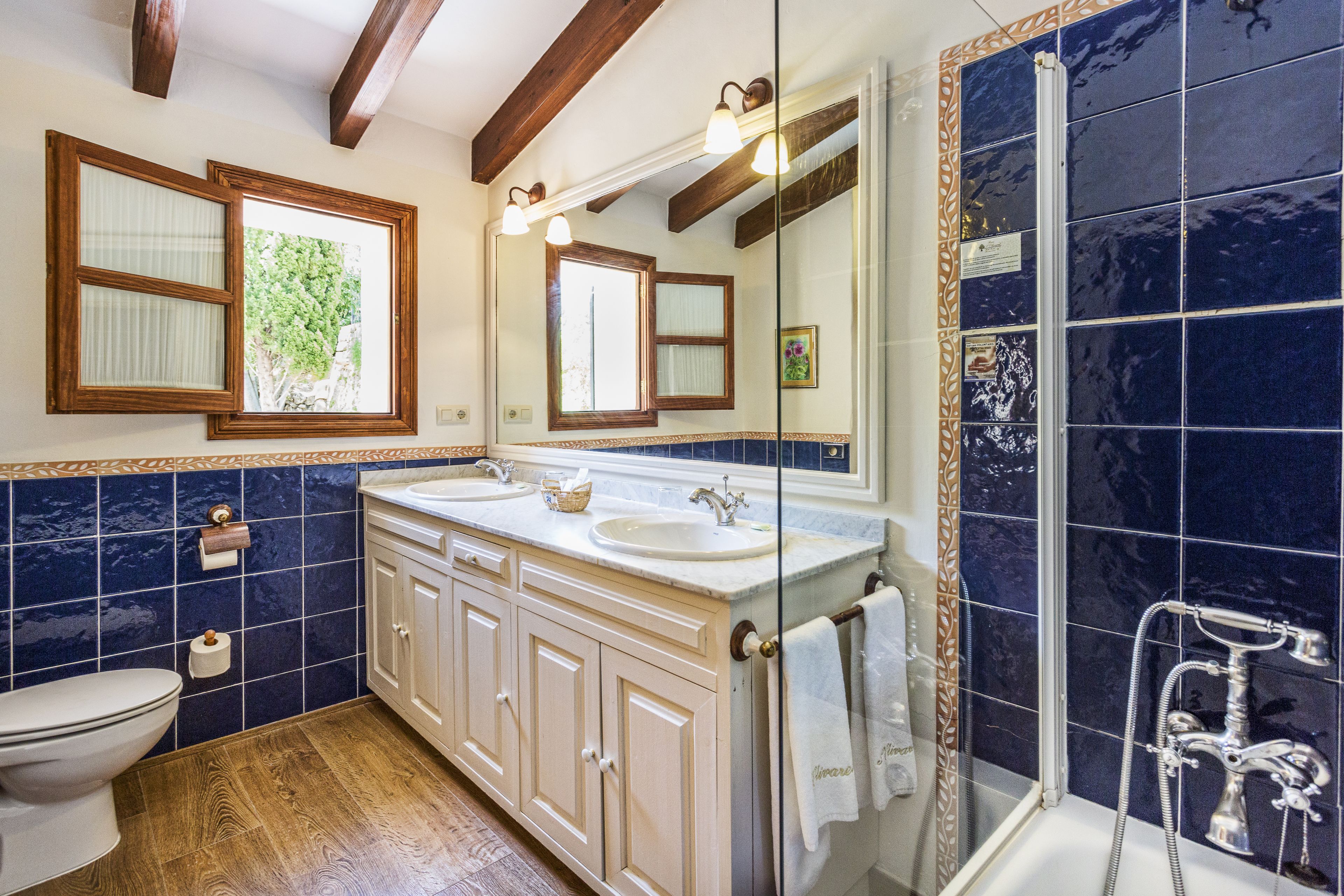 double room | bathroom | hair dryer, bathrobes, towels, soap