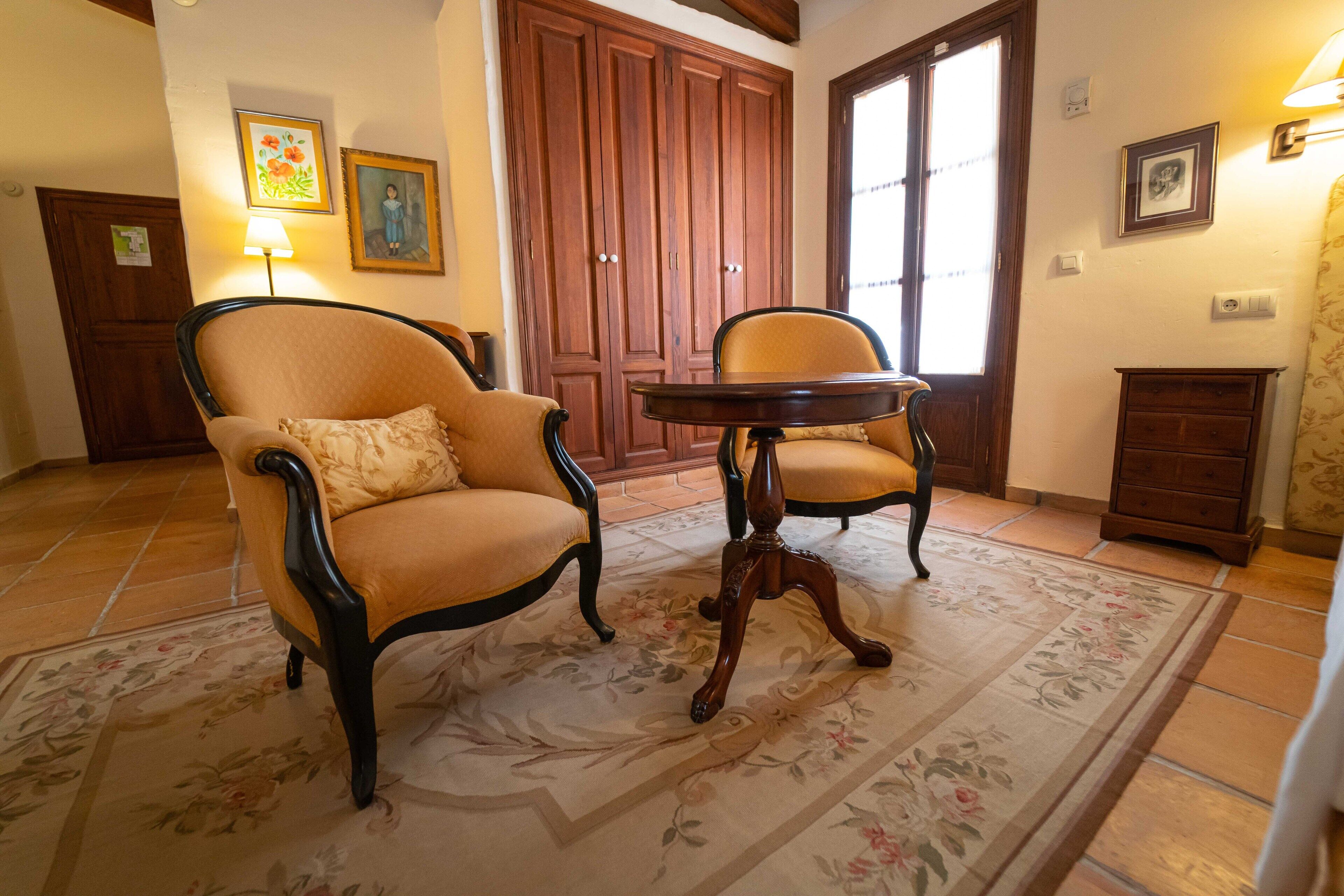 superior double room | living area | 24-inch led tv with satellite channels