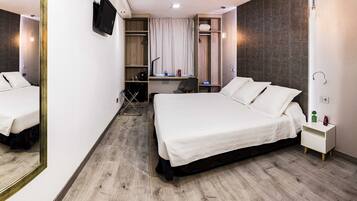 Down comforters, minibar, in-room safe, desk