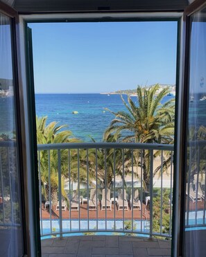 Chambre Double Supérieure, balcon, vue mer | Vue sur la plage/l’océan