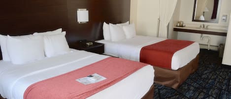 Superior Room, 2 Queen Beds | Desk, bed sheets