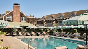 Seasonal outdoor pool, pool cabanas (surcharge), pool umbrellas