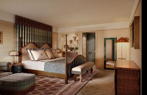 Deluxe-huone, 1 suuri parisänky | Egyptinpuuvillaiset lakanat, allergiatestatut vuodevaatteet