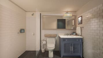 Designer-Toilettenartikel, Haartrockner, Bademäntel, Handtücher