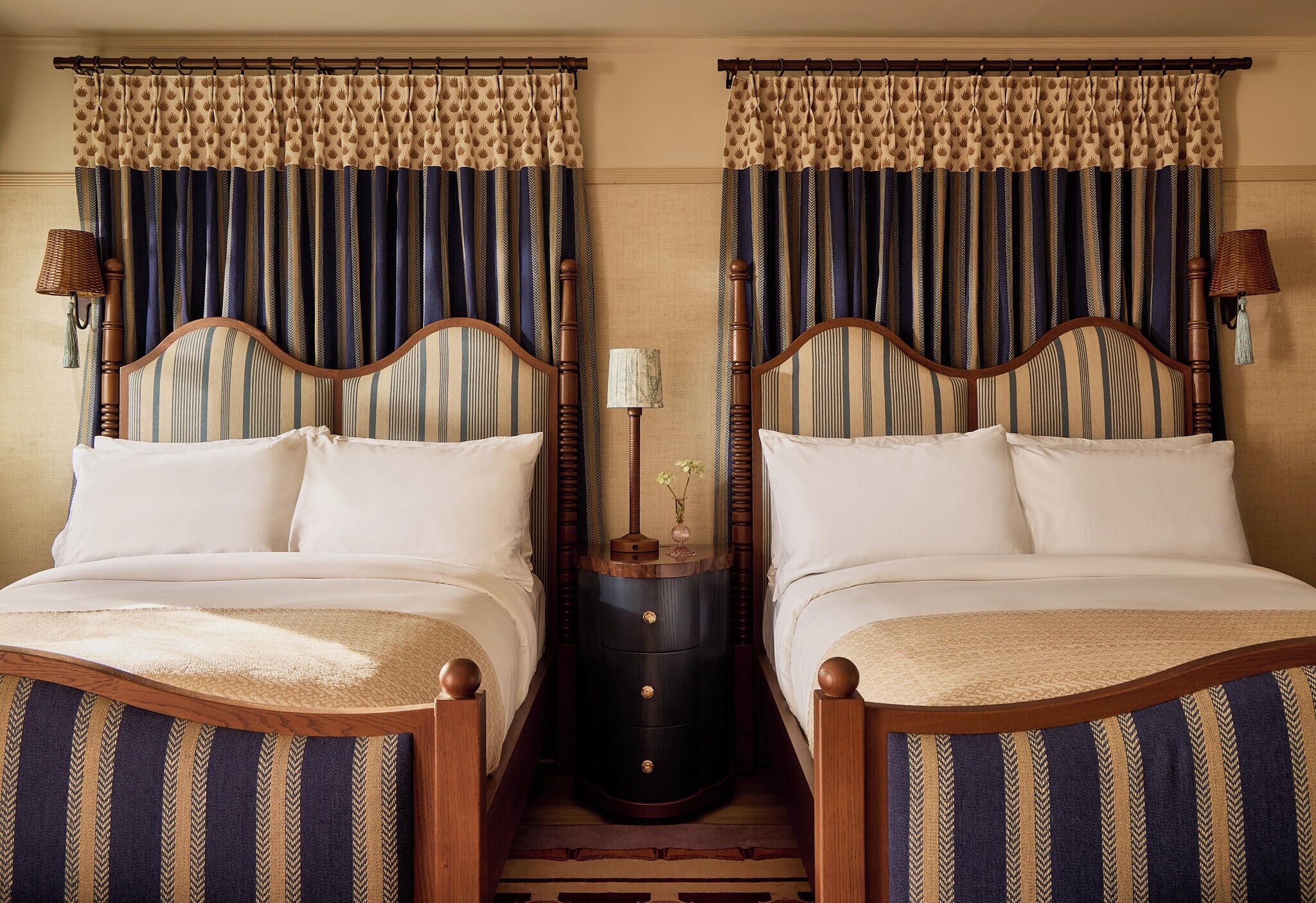 Deluxe Room, 2 Double Beds (Village Signature Double Full) | Egyptian cotton sheets, hypo-allergenic bedding, down duvets