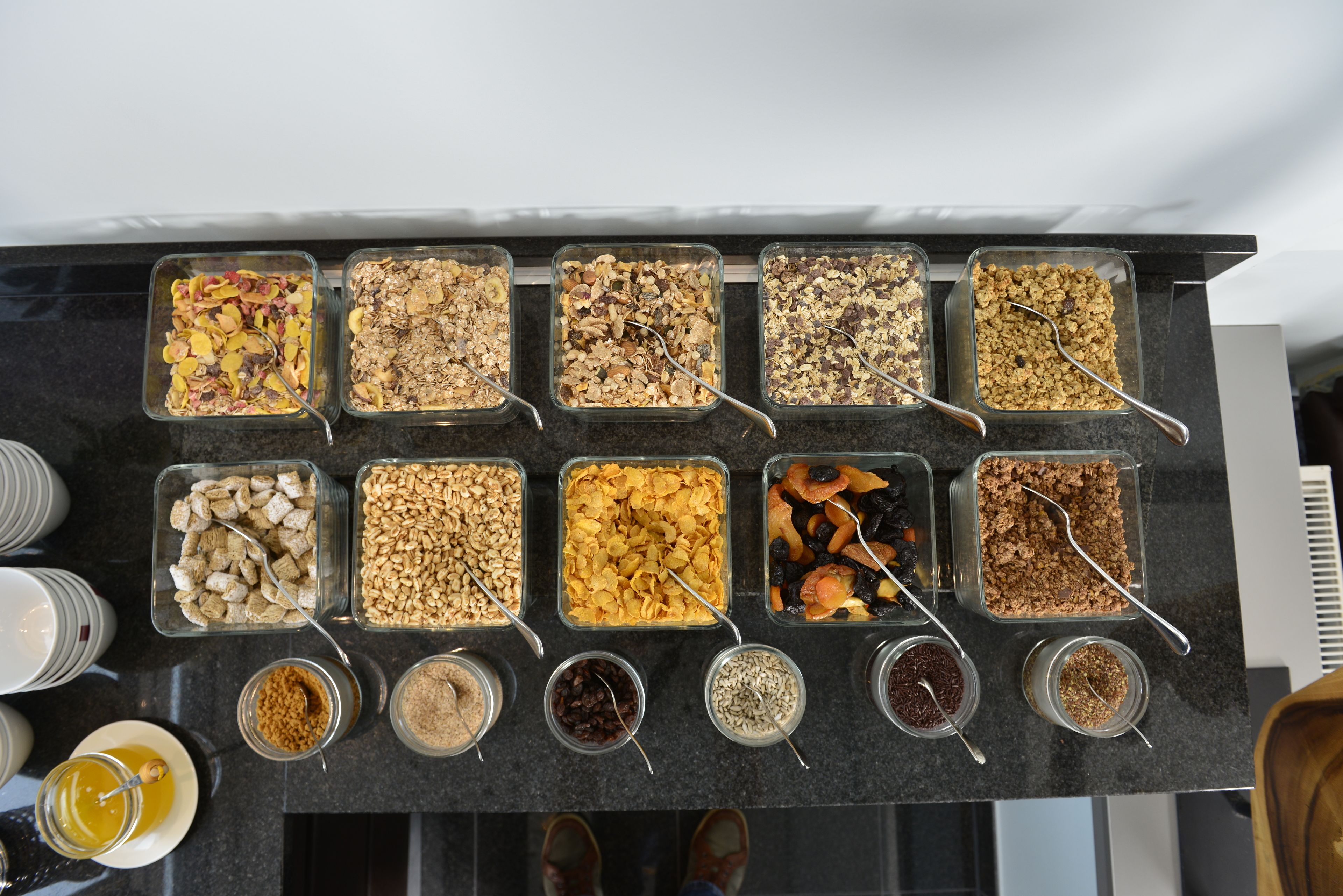 free daily self-service breakfast