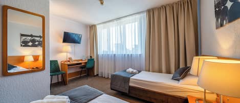 Desk, rollaway beds, free WiFi, bed sheets