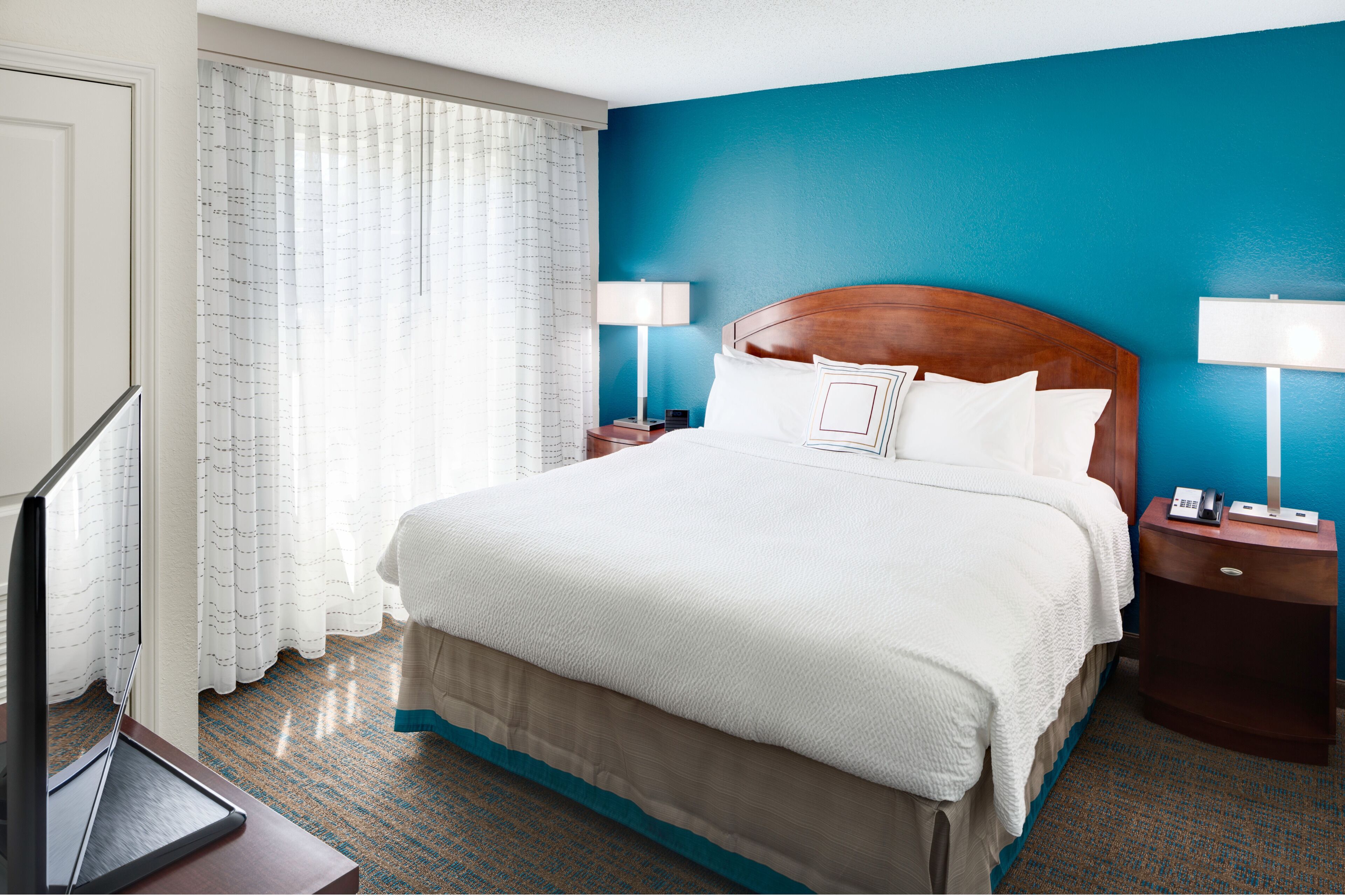 blackout curtains, iron/ironing board, free wifi, bed sheets