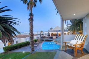Blick vom Balkon