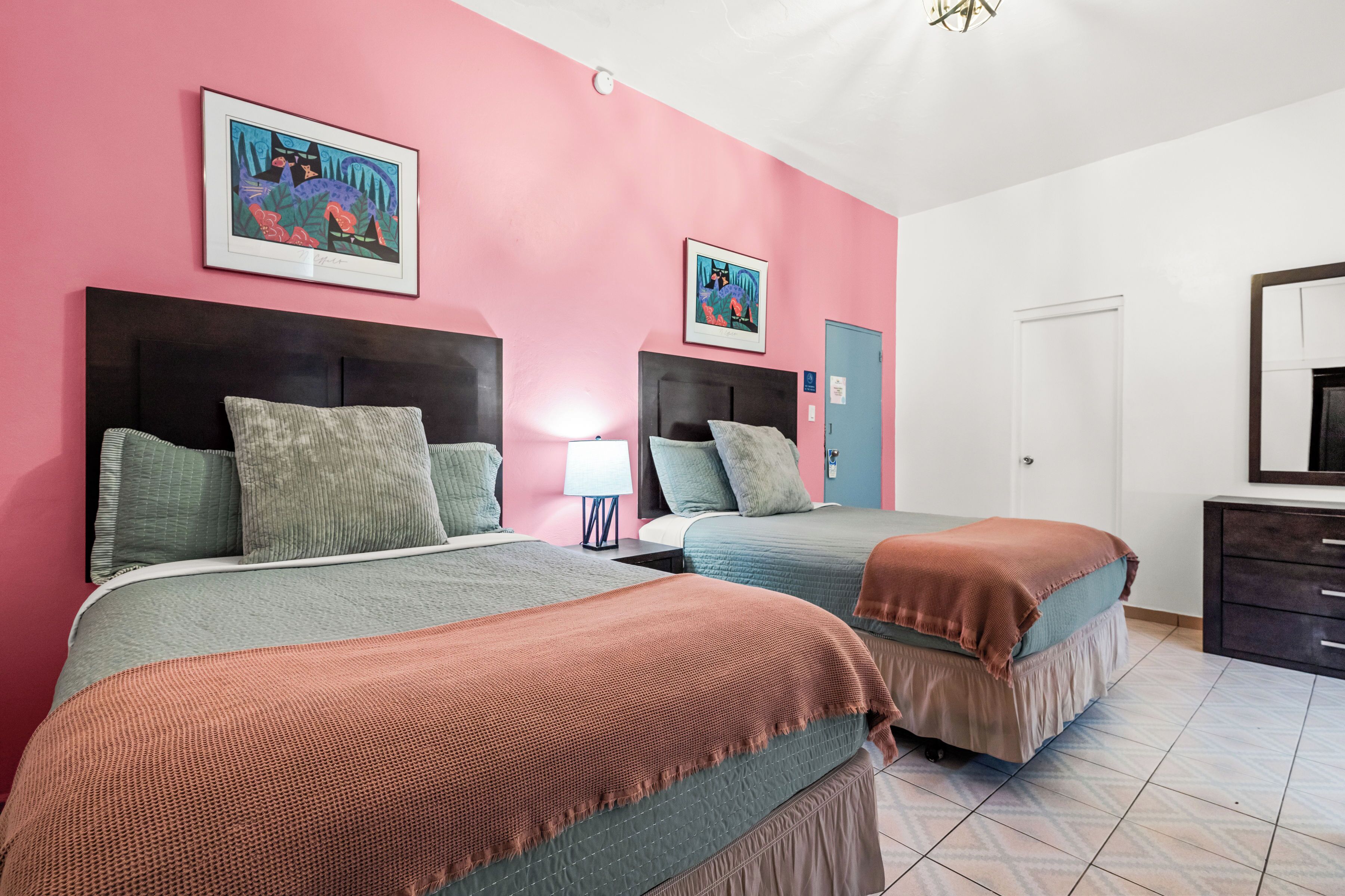 double room, 2 double beds | select comfort beds, desk, rollaway beds, free wifi