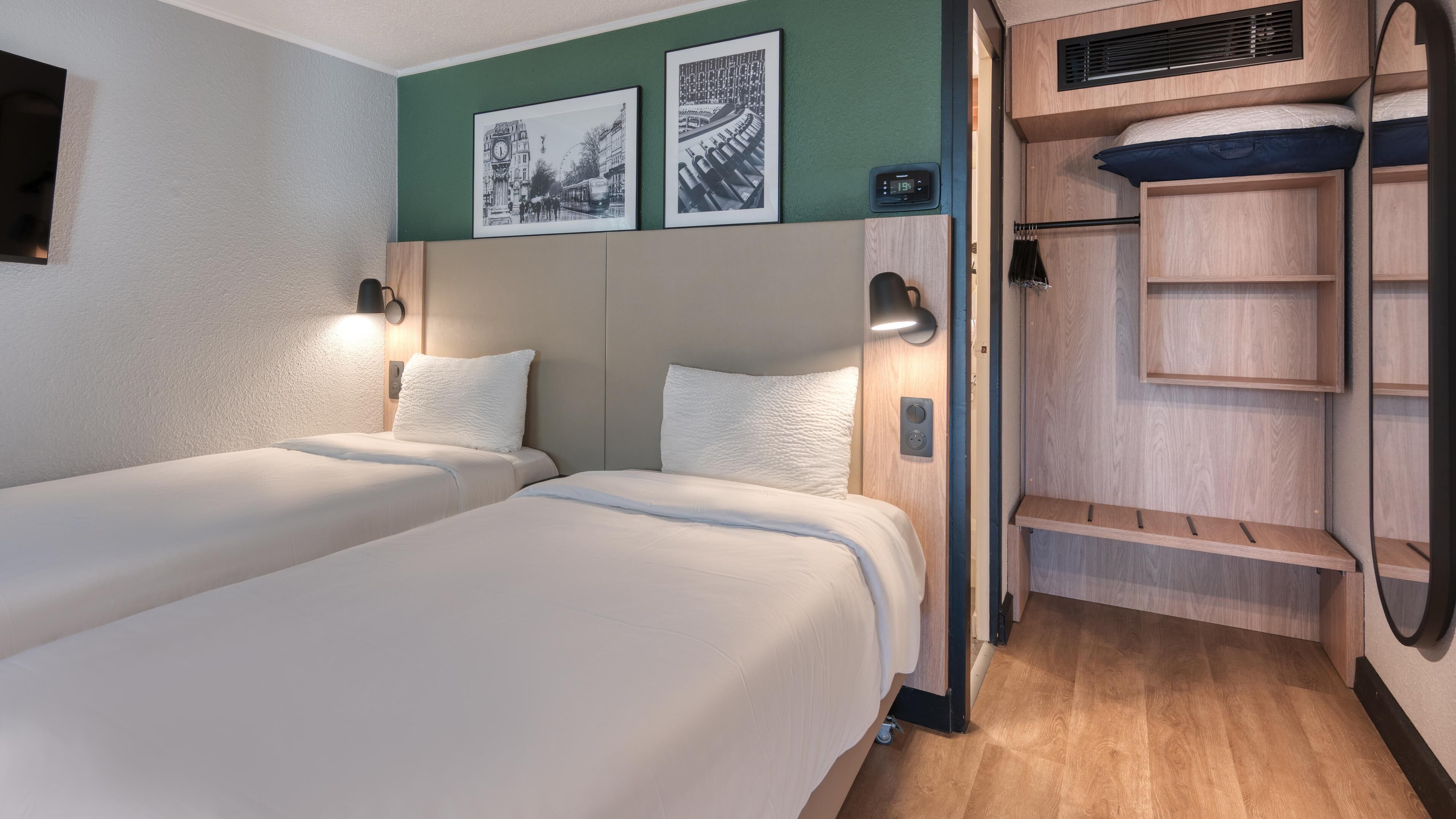 Chambre Standard, 2 lits jumeaux | 1 chambre, literie de qualité, bureau, rideaux d’obscurcissement