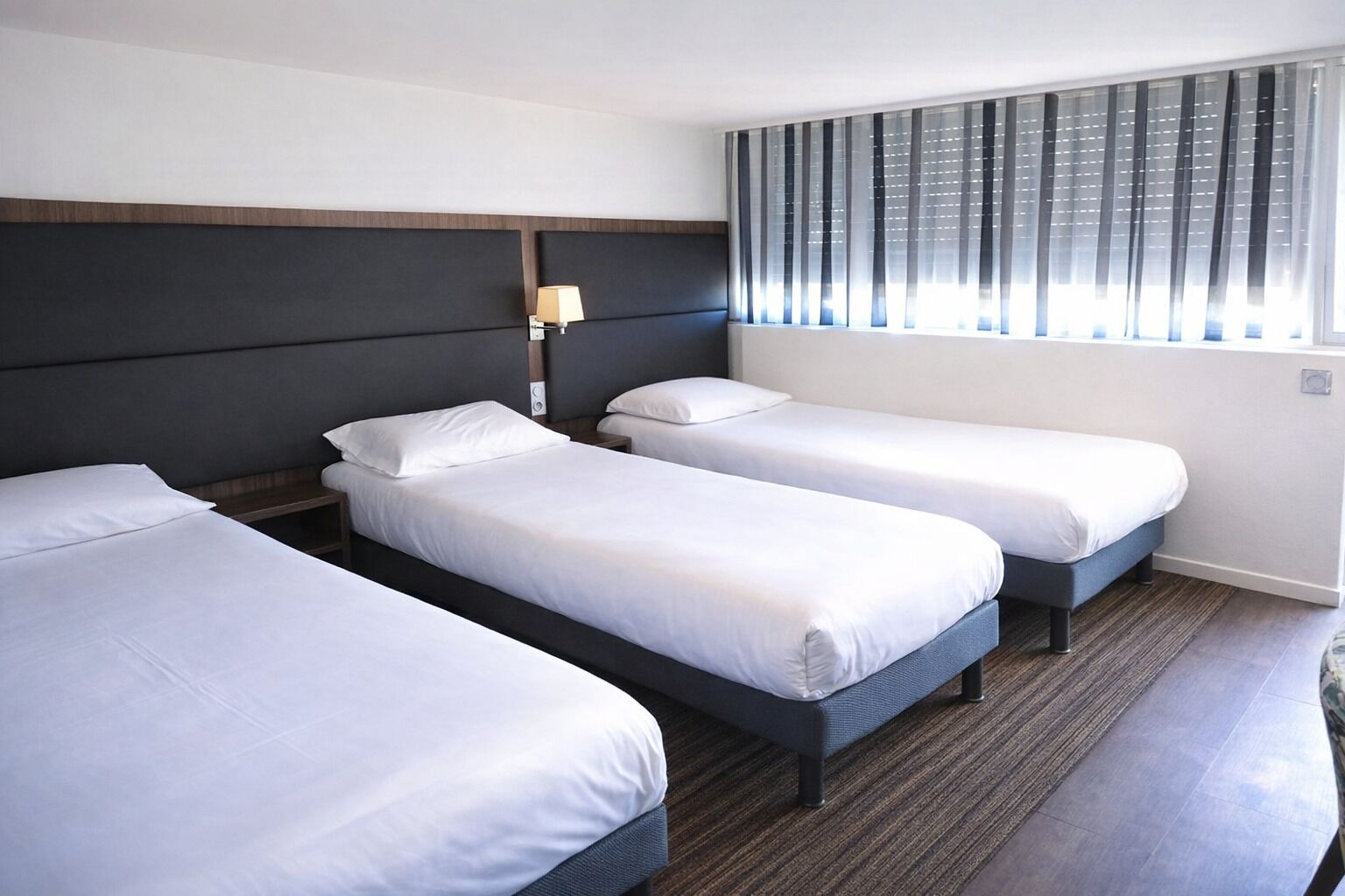 Standard Room, 3 Single Beds | Individually furnished, desk, blackout curtains, soundproofing