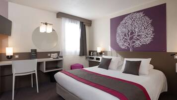 1 chambre, literie de qualité supérieure, bureau