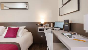 1 chambre, literie de qualité supérieure, bureau