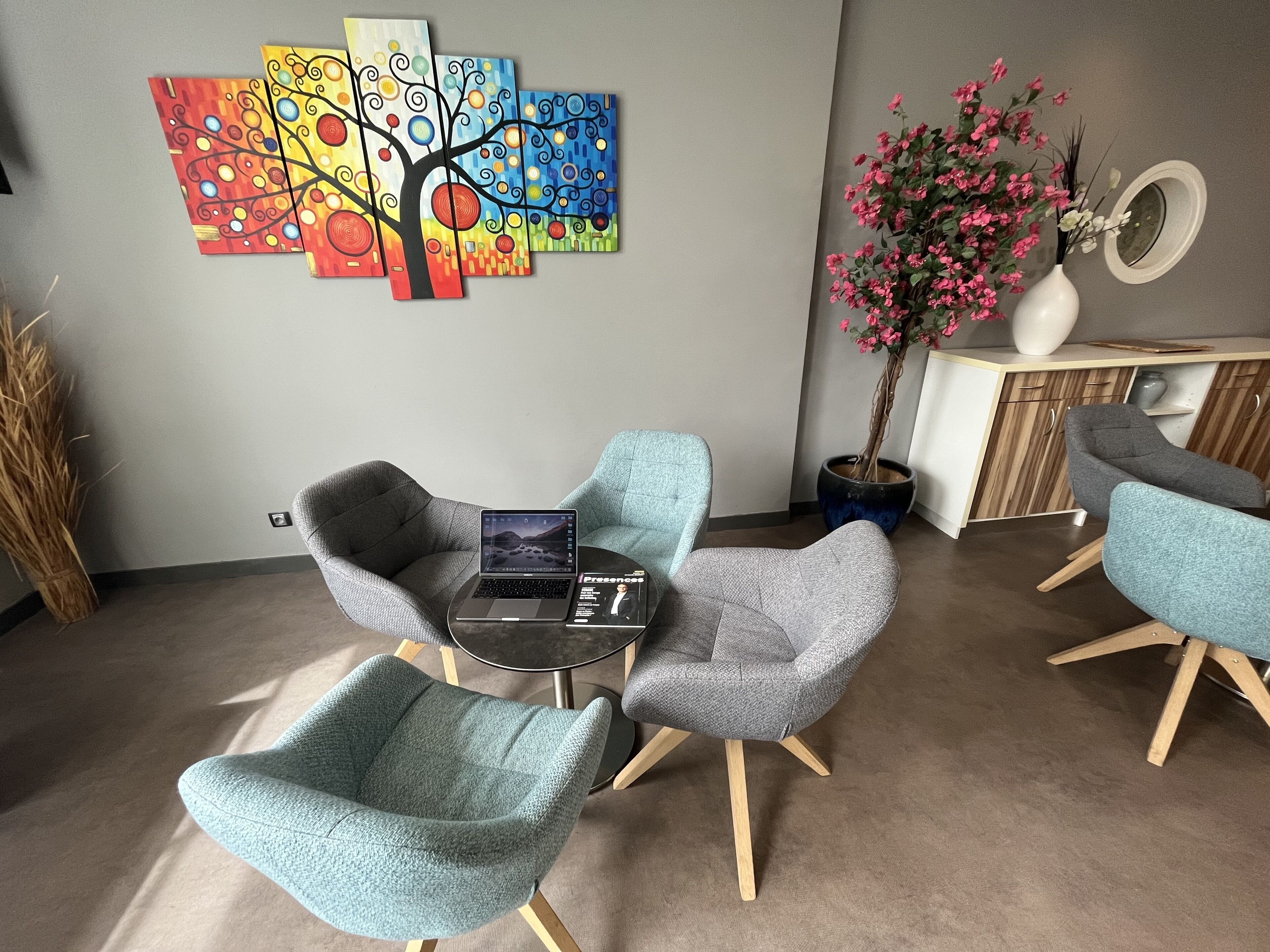 Sitteområde i lobbyen