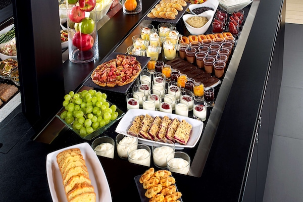 Breakfast, lunch and dinner served