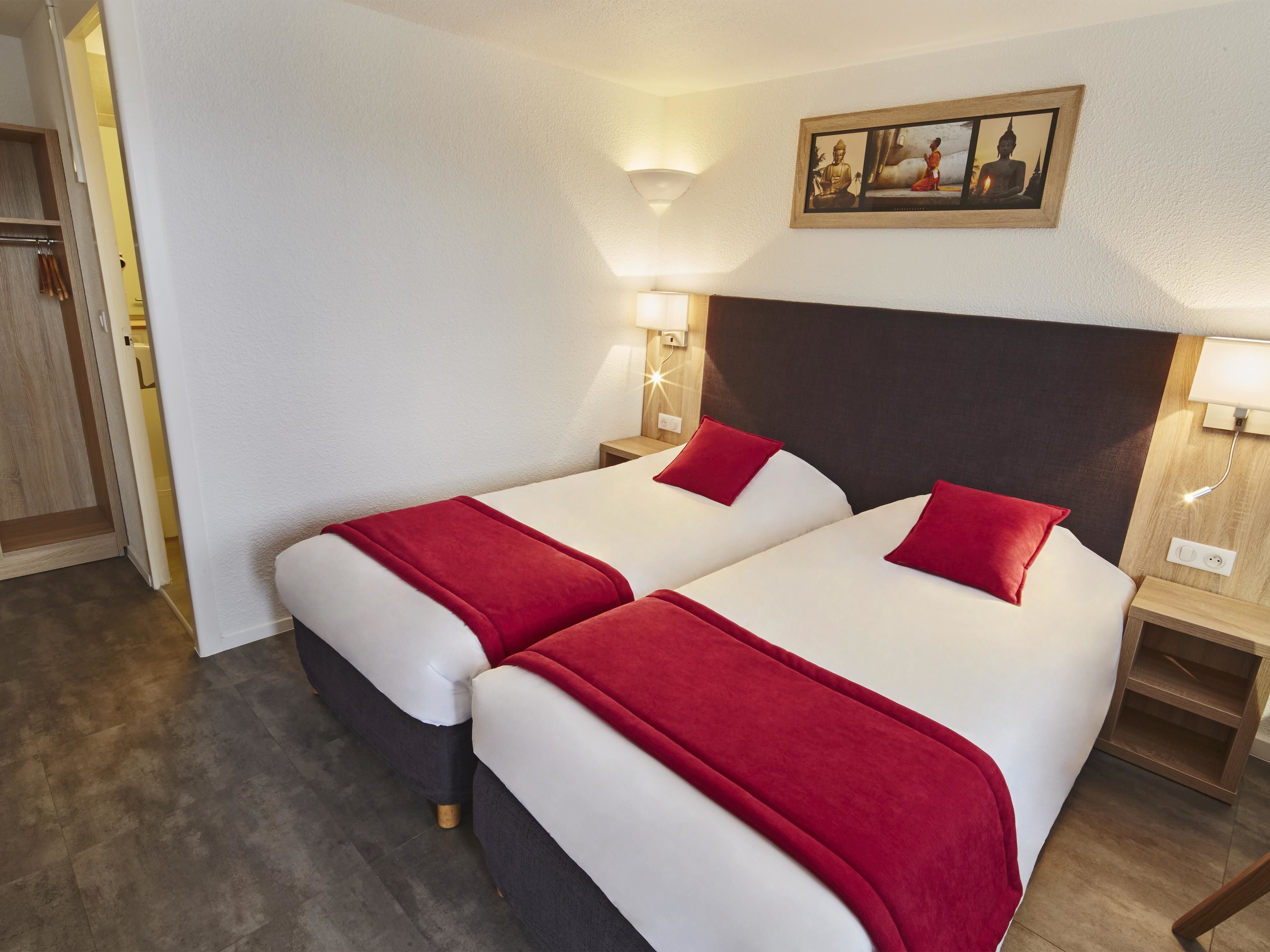 standard room, 2 single beds | premium bedding, individually furnished, desk, laptop workspace