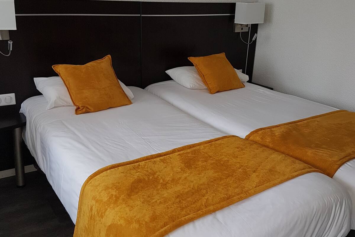 premium bedding, individually furnished, desk, laptop workspace