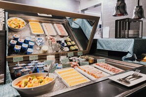 Daily buffet breakfast (EUR 14 per person)