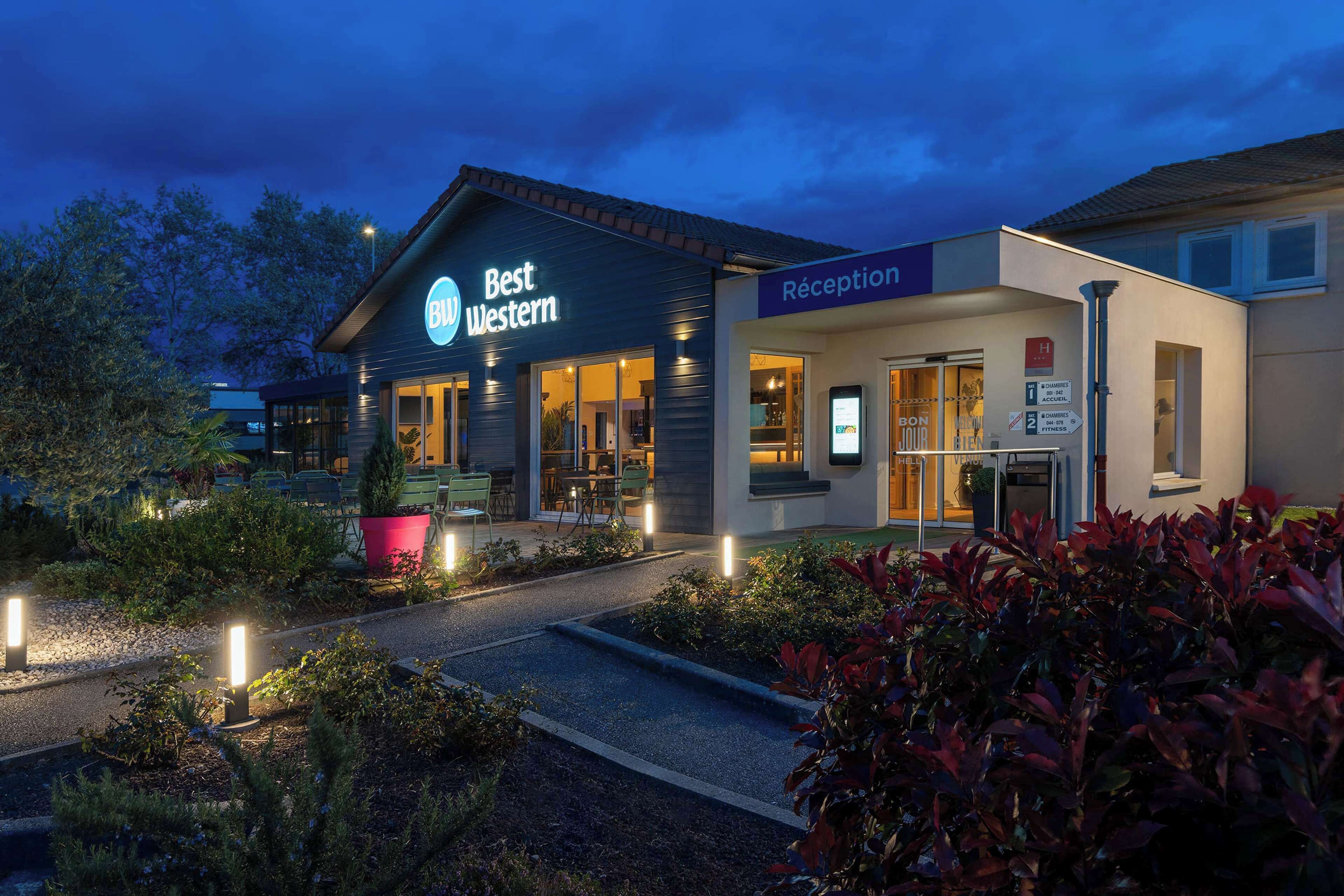 front of property – evening/night