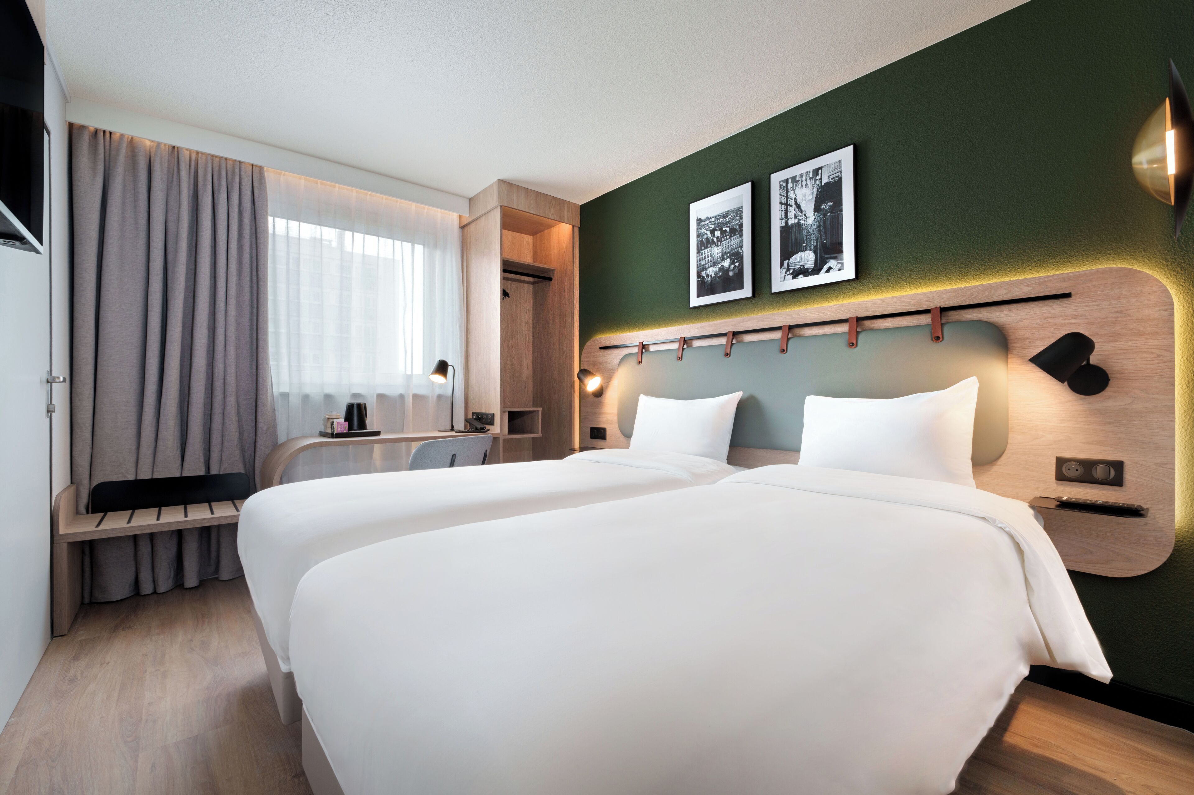 standard room, 2 single beds | premium bedding, desk, blackout curtains, iron/ironing board