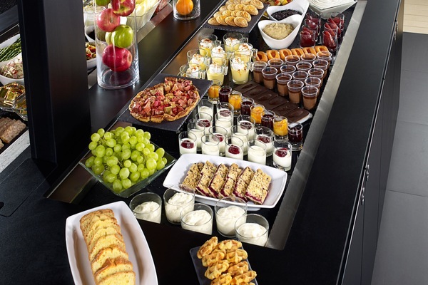 Breakfast, lunch and dinner served