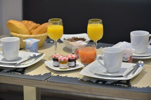 Daily buffet breakfast (EUR 12 per person)