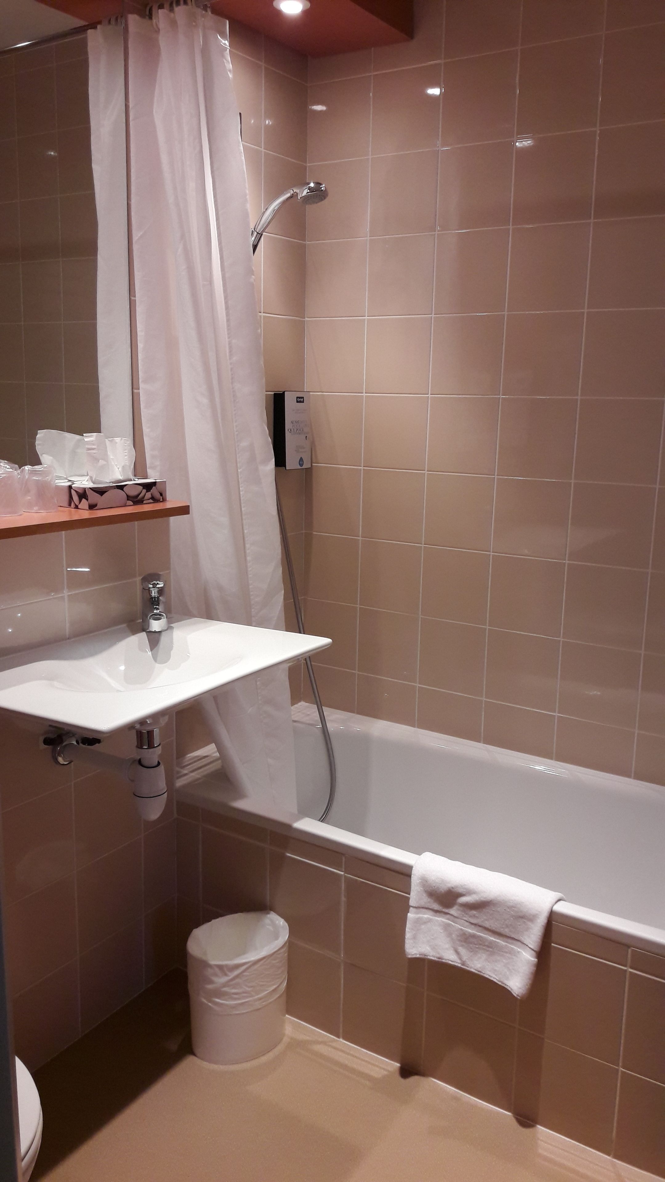 eco-friendly toiletries, hair dryer, towels