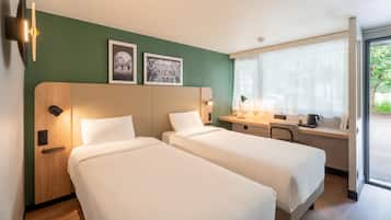 Standard Room, 2 Twin Beds | Premium bedding, desk, blackout drapes, soundproofing
