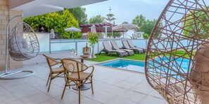 Superior Suite with Private Pool and Sea View | View from room - Porto Platanias Beach Resort & Spa (Platanias)