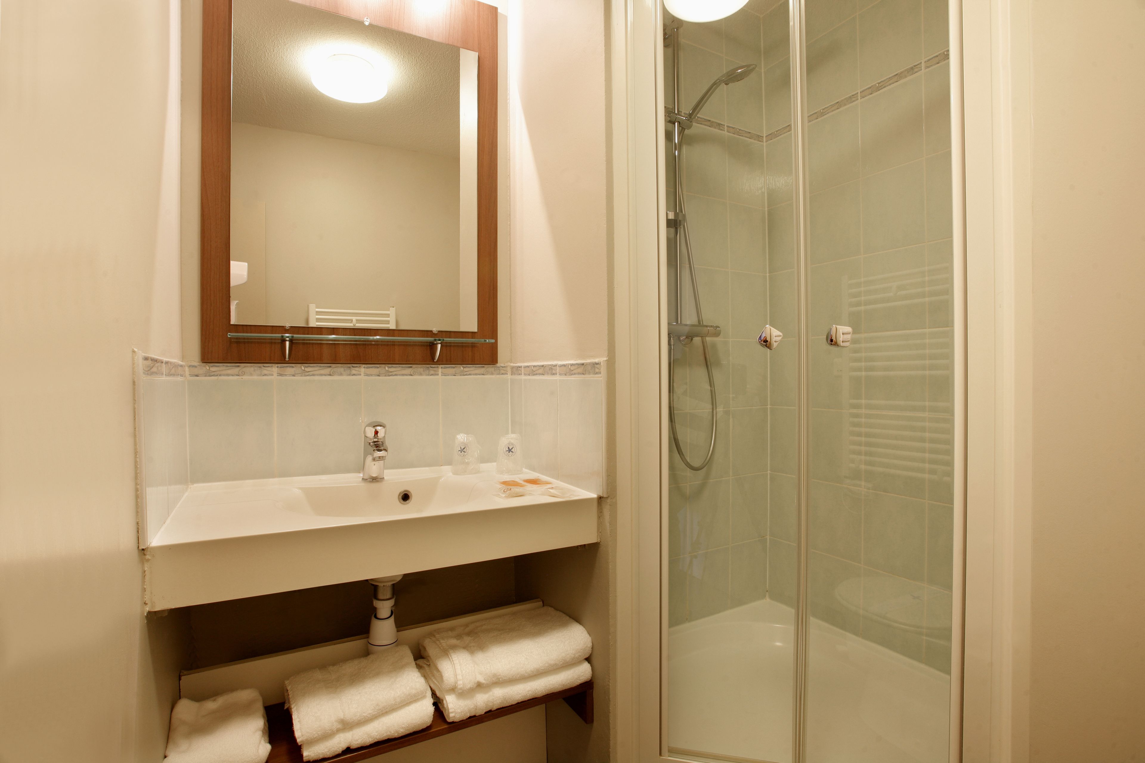 privilège room | bathroom | shower, rainfall showerhead, free toiletries, hair dryer
