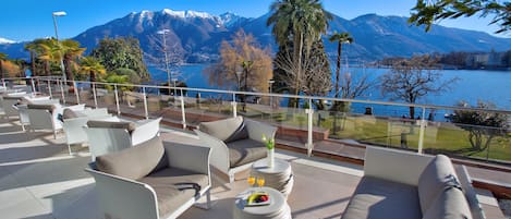 Vue depuis lâhĂ©bergement