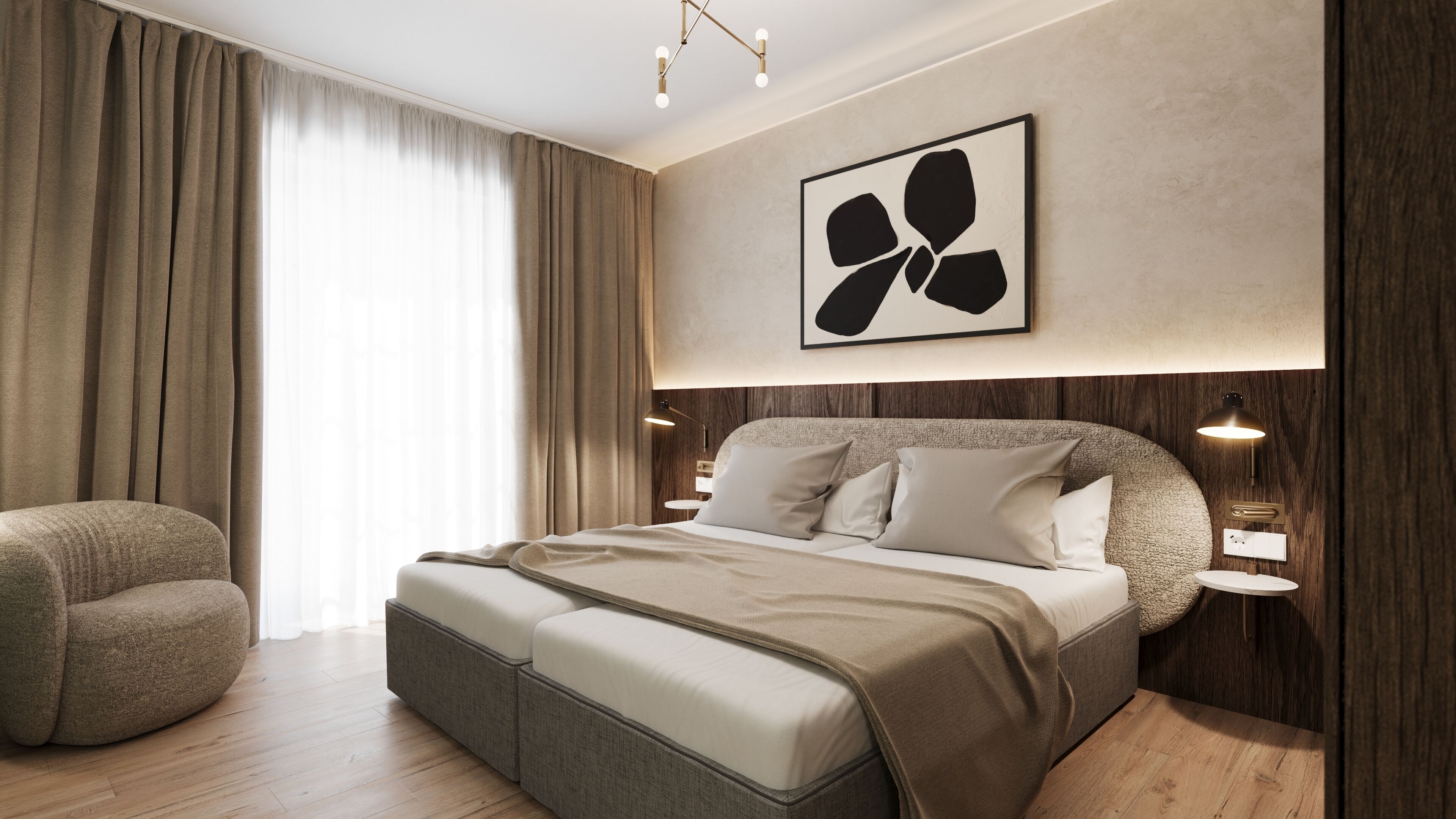 Minibar, Zimmersafe, Schreibtisch, Verdunkelungsvorhänge