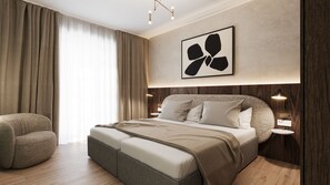 Minibar, in-room safe, desk, blackout curtains