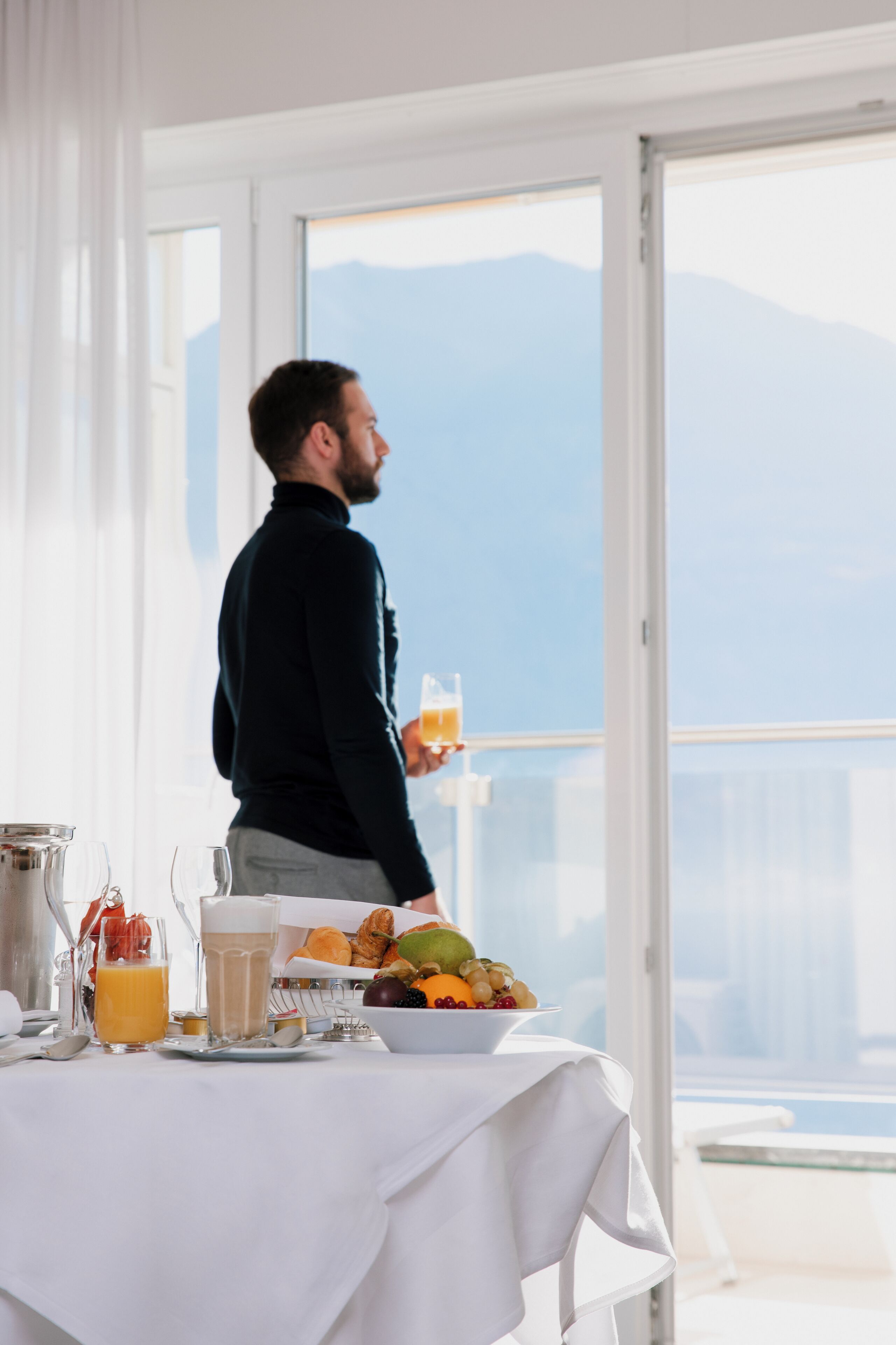 daily buffet breakfast (chf 35 per person)