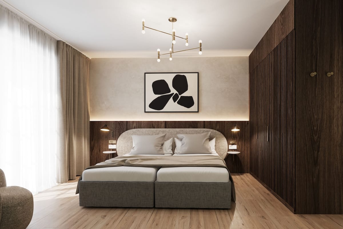 Minibar, Zimmersafe, Schreibtisch, Verdunkelungsvorhänge