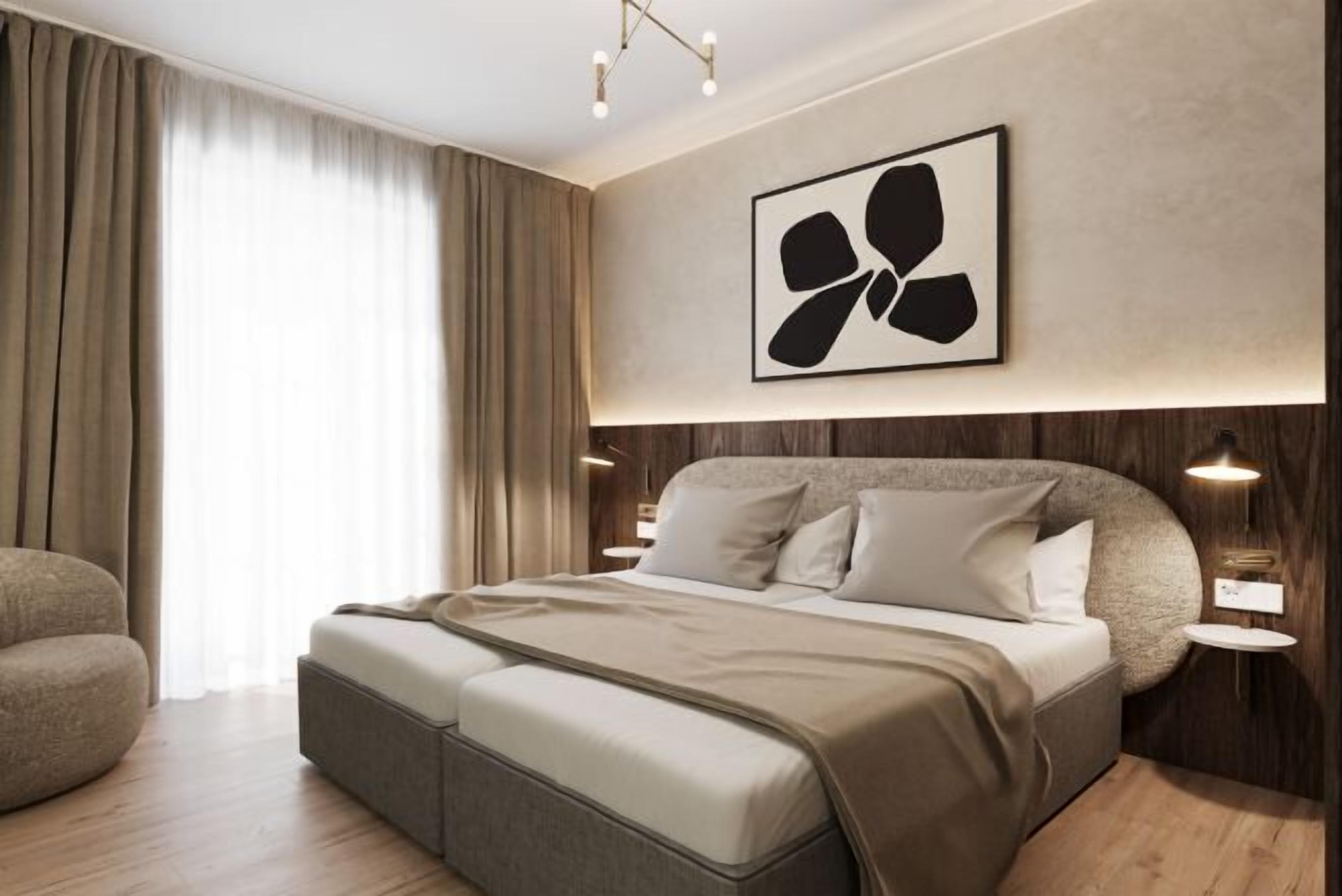 Minibar, in-room safe, desk, blackout curtains