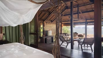 Chambre Double Familiale, en front de plage