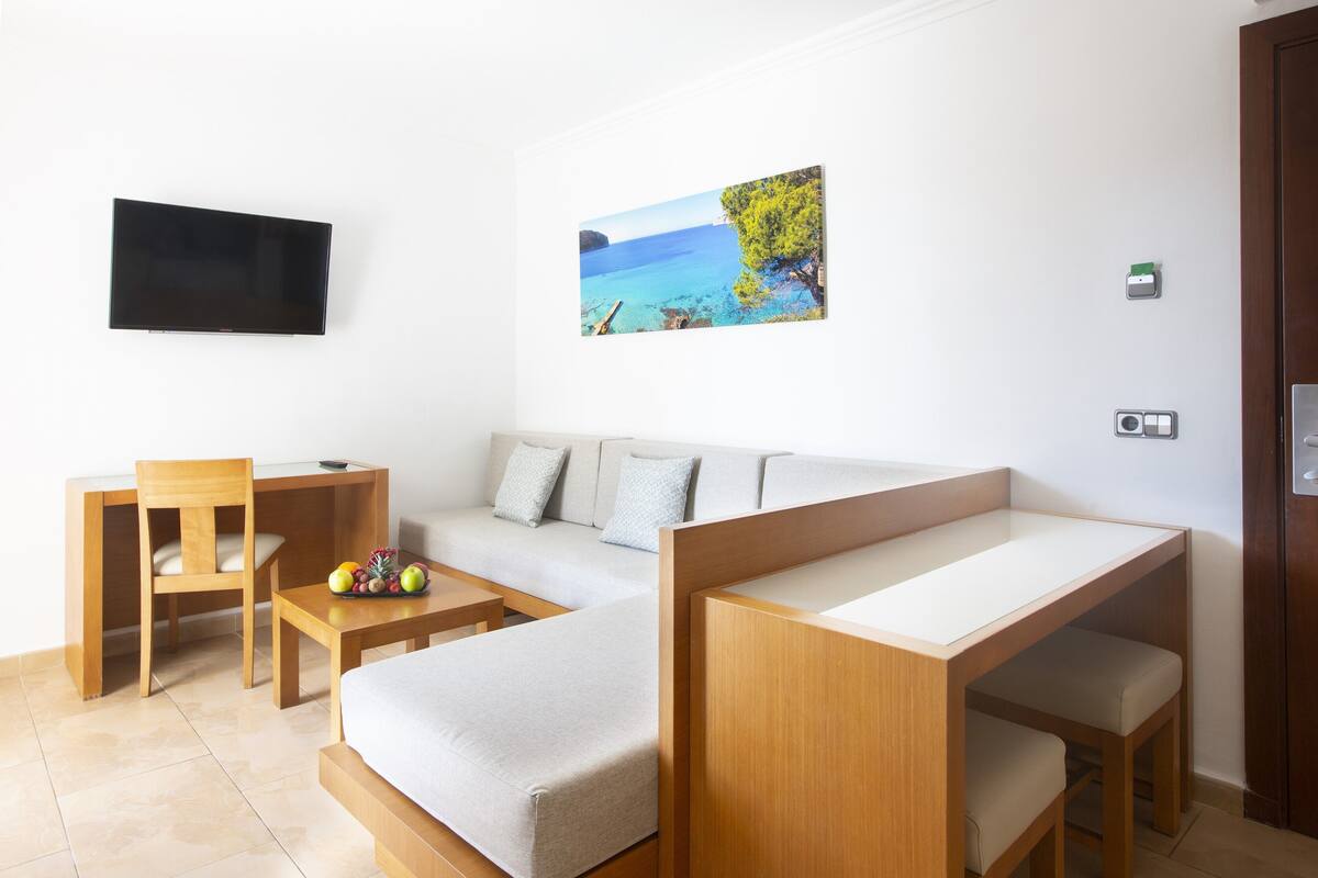 Eenvoudig appartement, 1 slaapkamer, terras | Woonruimte | Televisie
