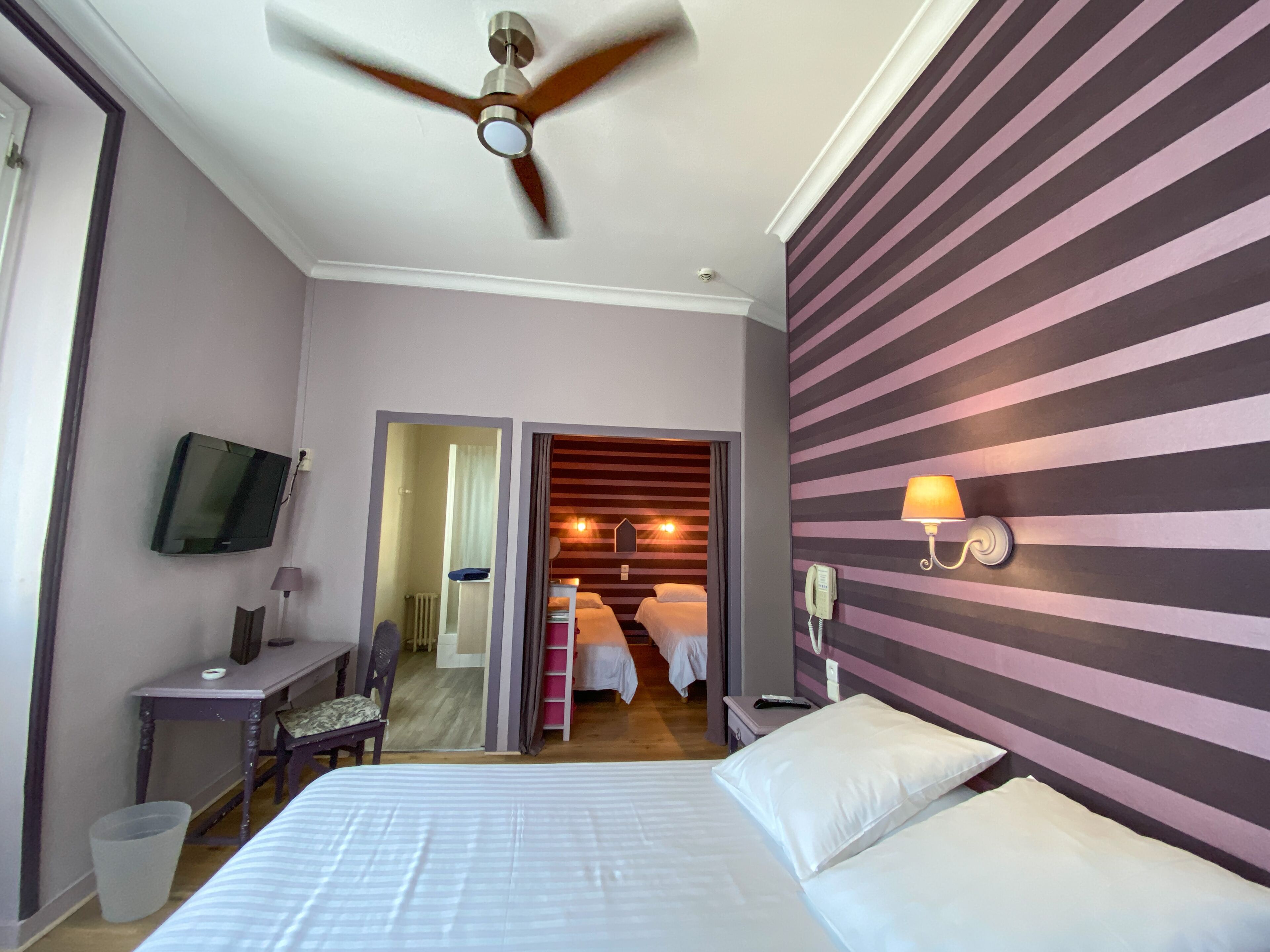 family quadruple room | premium bedding, individually decorated, desk, soundproofing