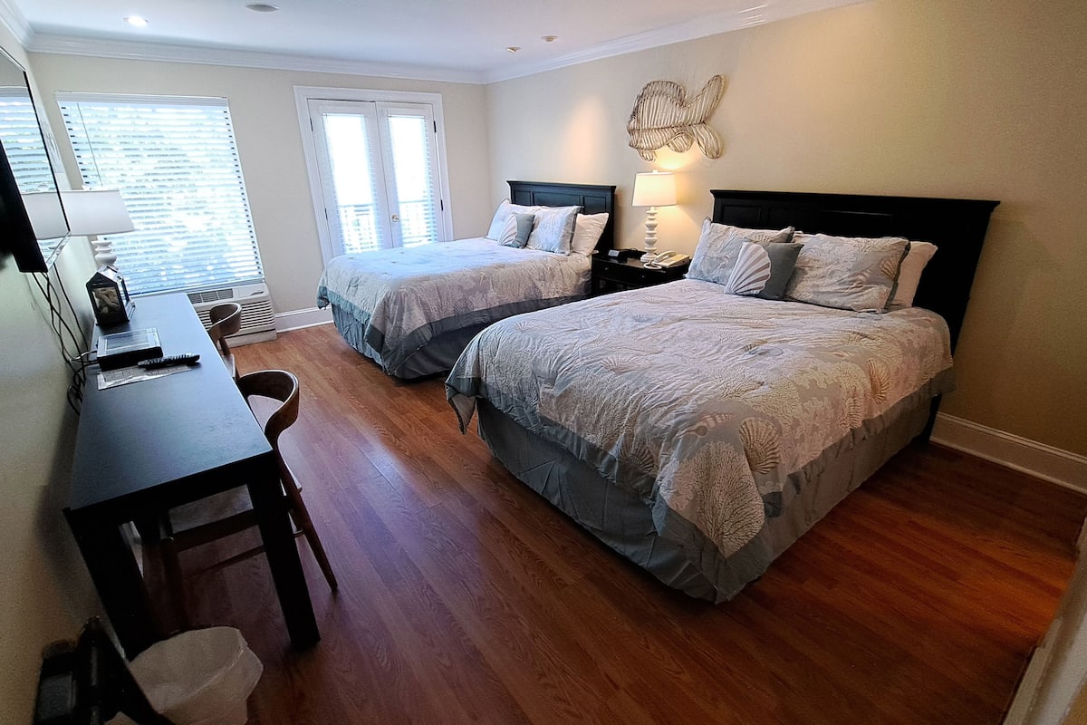 Two Queen Room 205 | Premium bedding, individually decorated, individually furnished