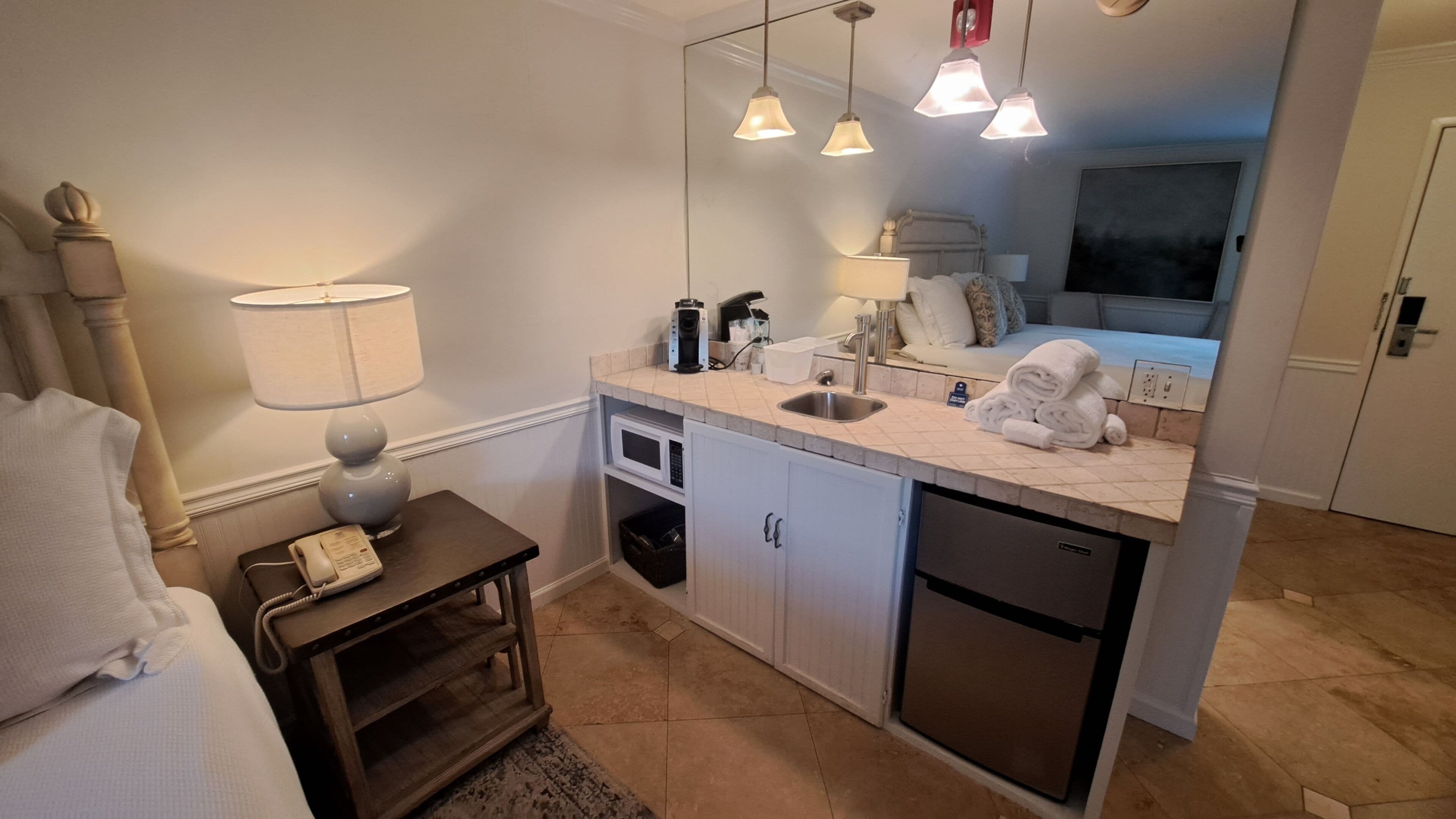 king room 209  | premium bedding, individually decorated, individually furnished