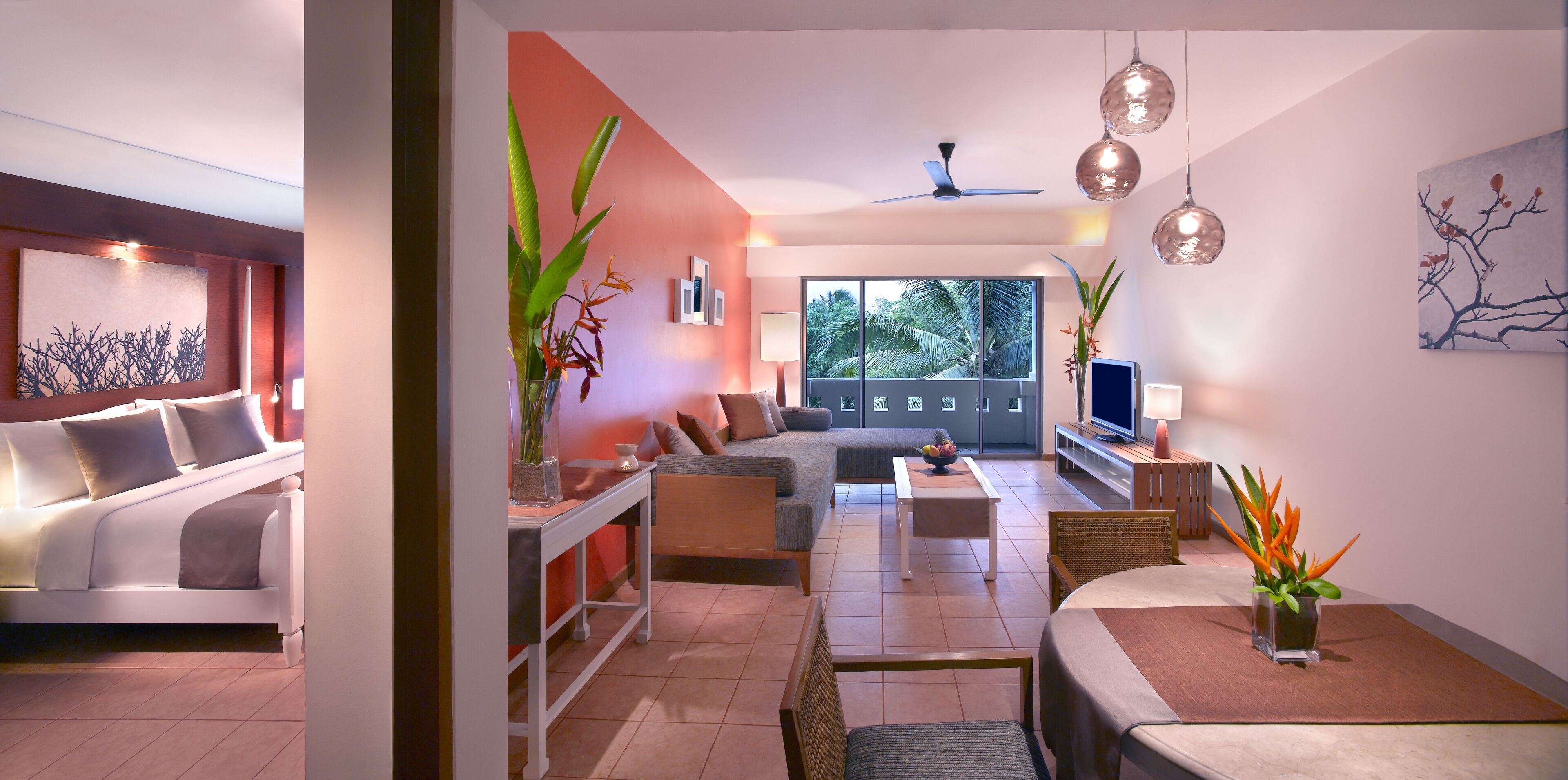 island suite - free return transfer (bbt terminal and resort) | free minibar items, in-room safe, desk, iron/ironing board