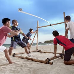 Bãi biển riêng, cát trắng, lều miễn phí, ghế dài tắm nắng