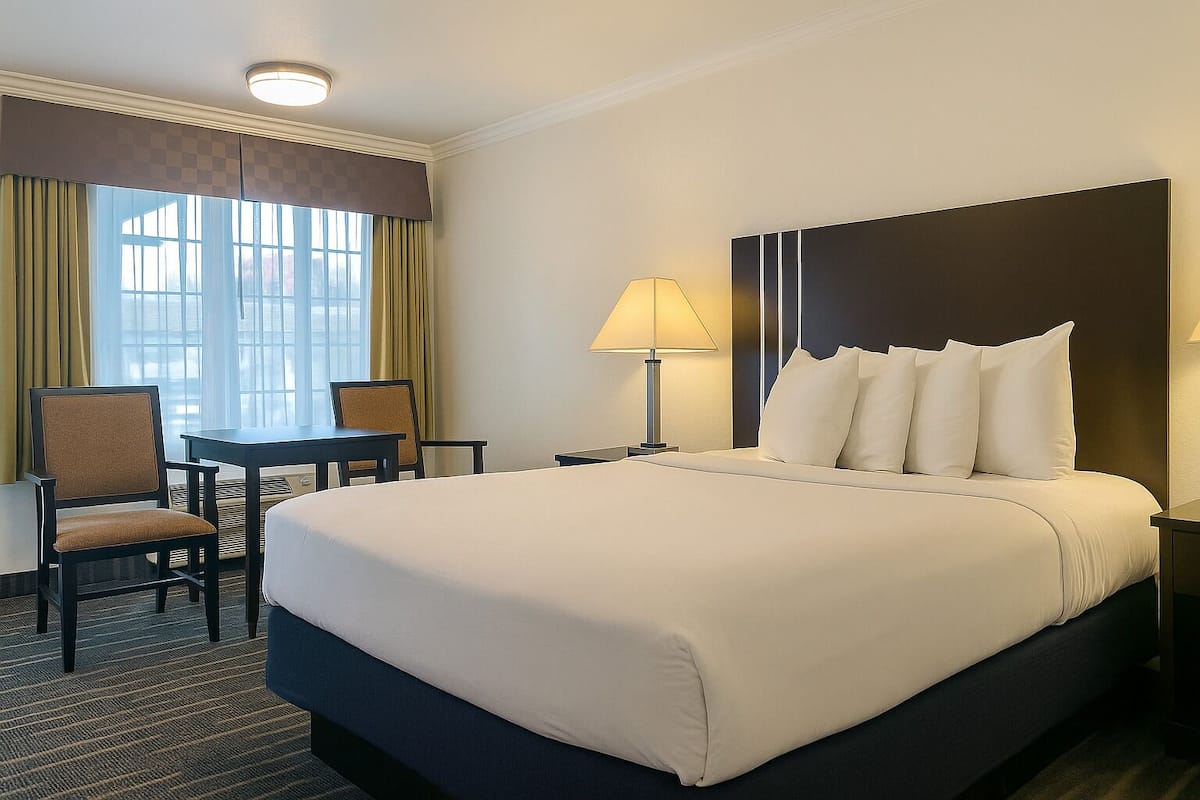Standard Room, 1 Queen Bed | 1 bedroom, desk, blackout drapes, iron/ironing board