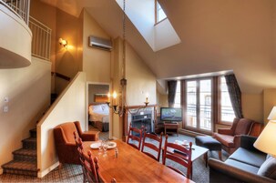 40-inch flat-screen TV with cable channels, TV