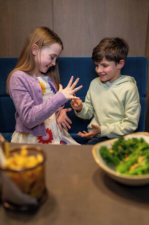 Breakfast, lunch and dinner served