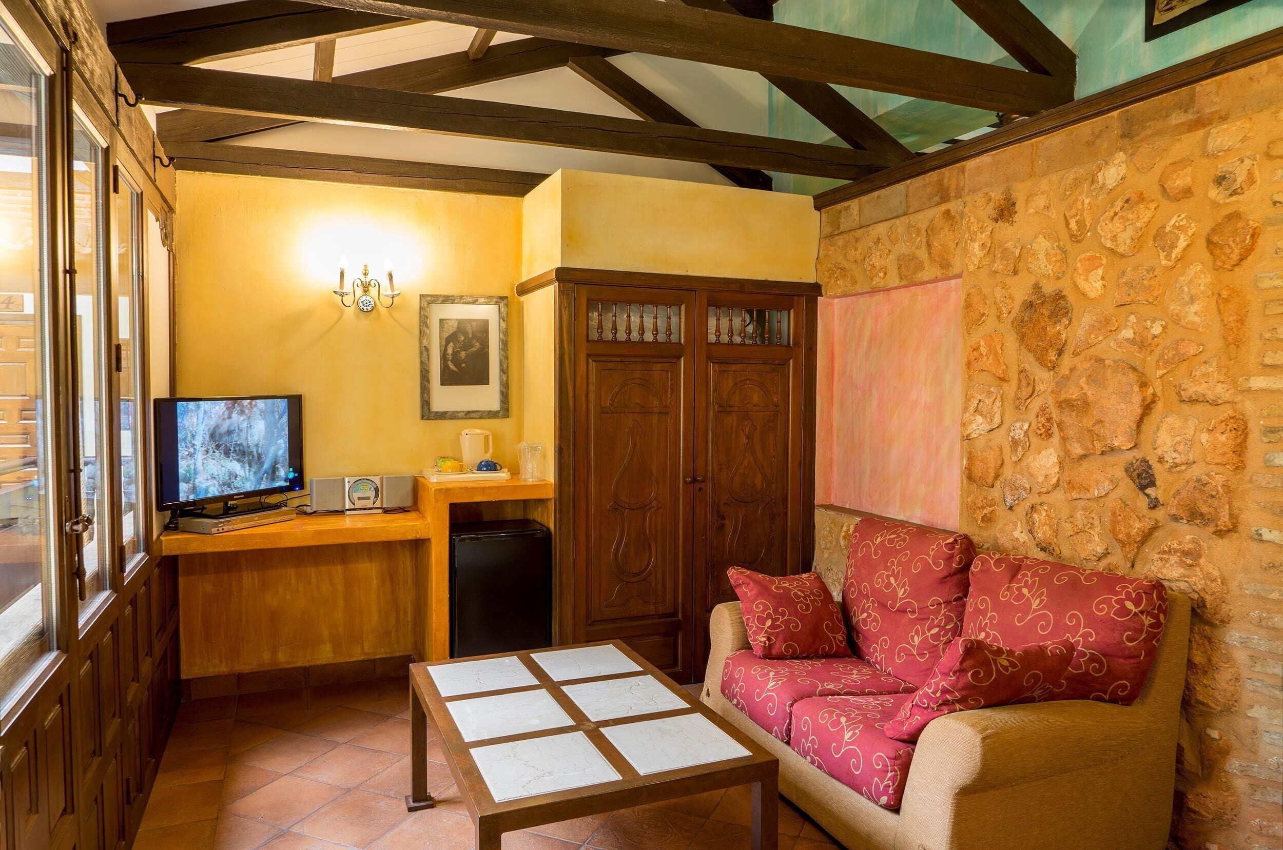 superior double room (rústica) | down duvets, memory-foam beds, minibar, in-room safe