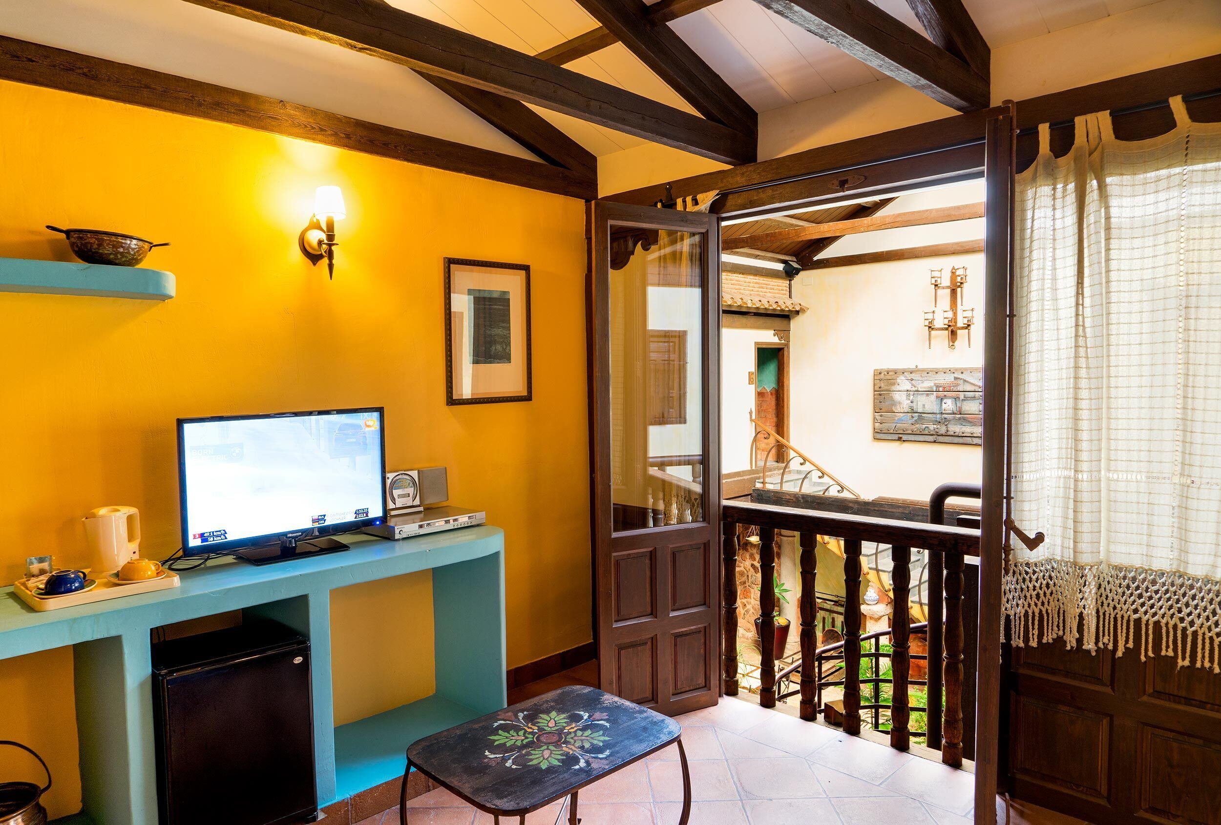 superior double room (rústica) | down duvets, memory-foam beds, minibar, in-room safe